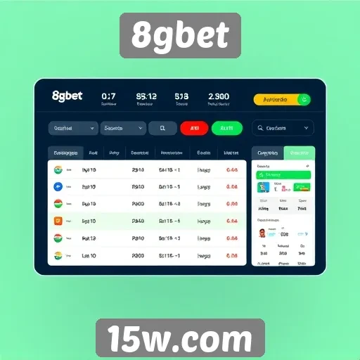 Avaliação da interface do usuário do 8gbet
